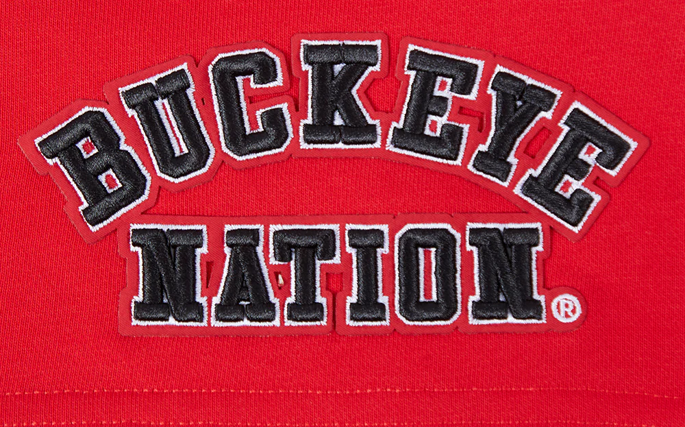 OHIO STATE UNIVERSITY CLASSIC WOMEN'S FLEECE SHORT (RED) - Image 5