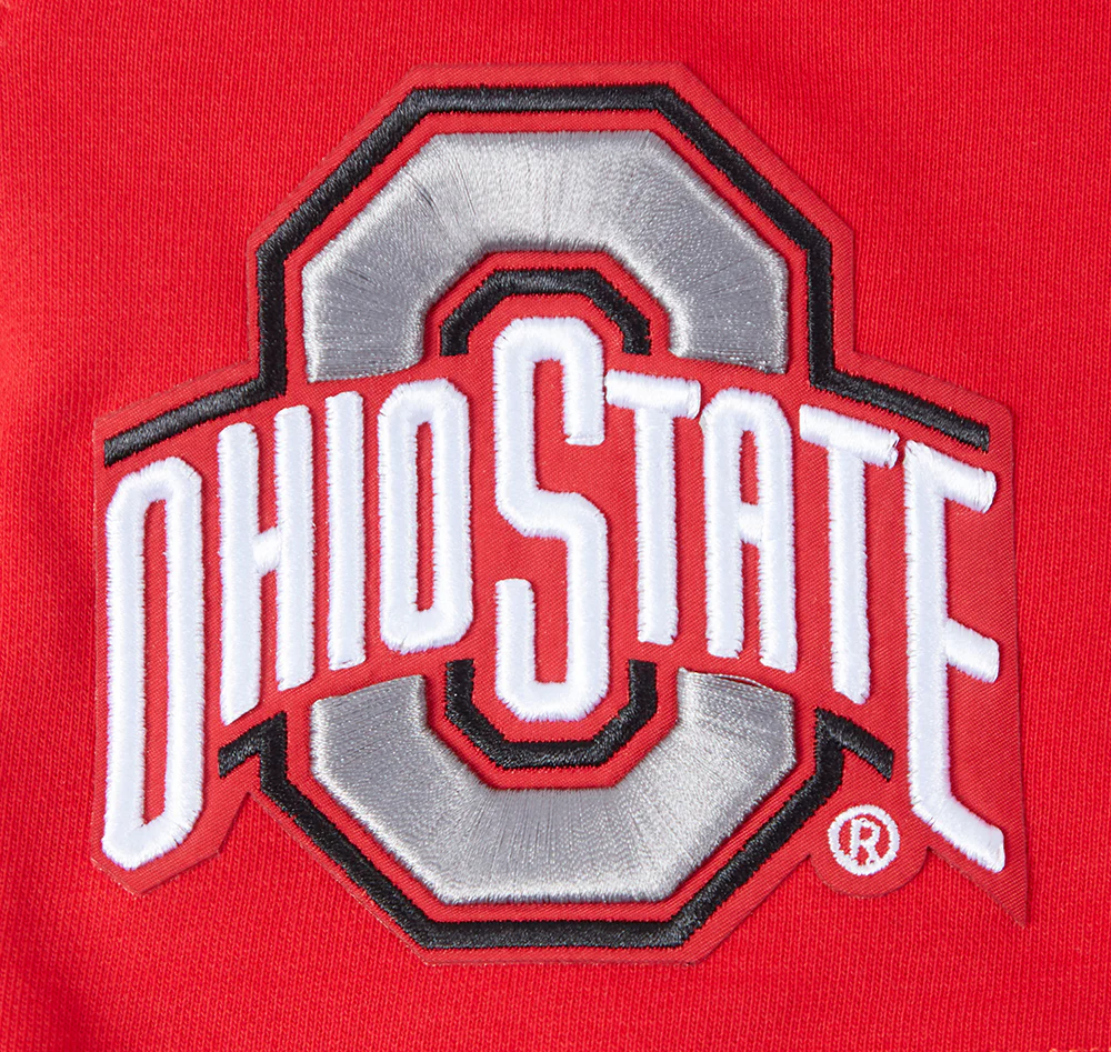 OHIO STATE UNIVERSITY CLASSIC WOMEN'S FLEECE SHORT (RED) - Image 6