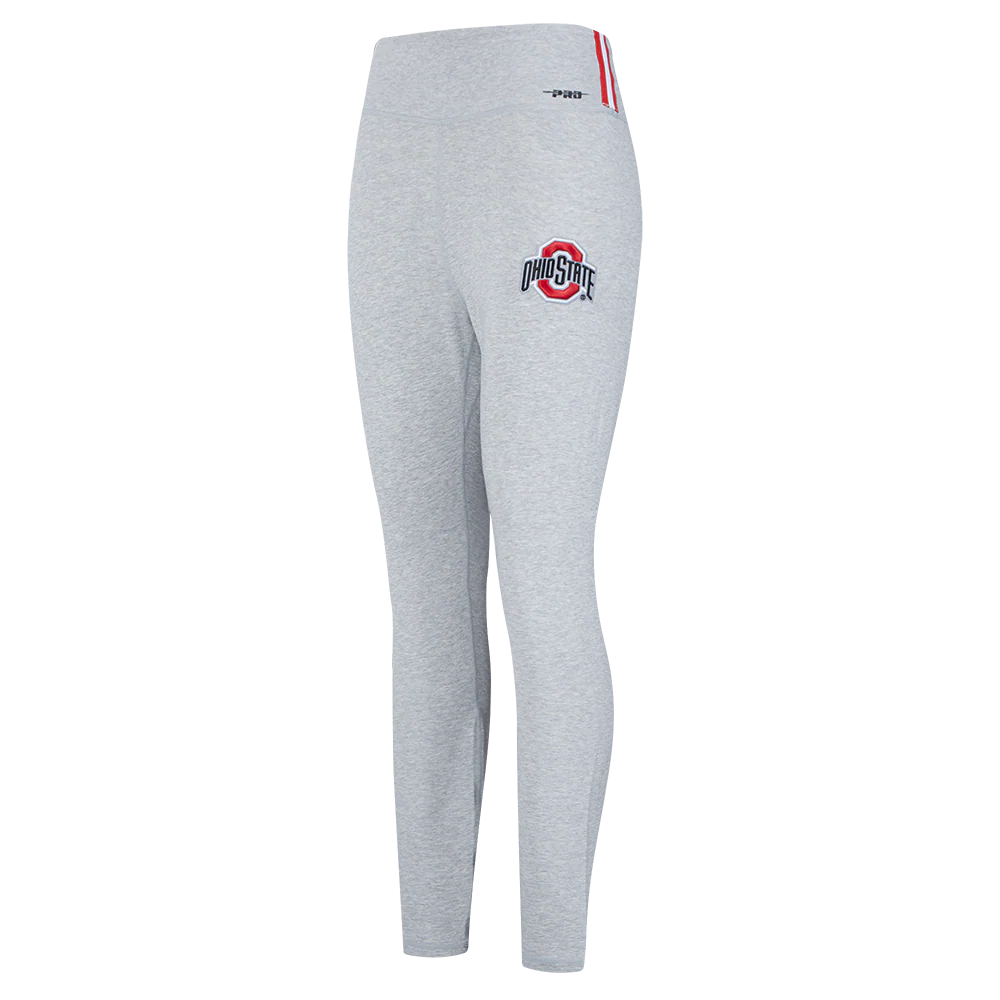 OHIO STATE UNIVERSITY CLASSIC WOMEN'S HIGH WAIST JERSEY LEGGING (HEATHER GREY)