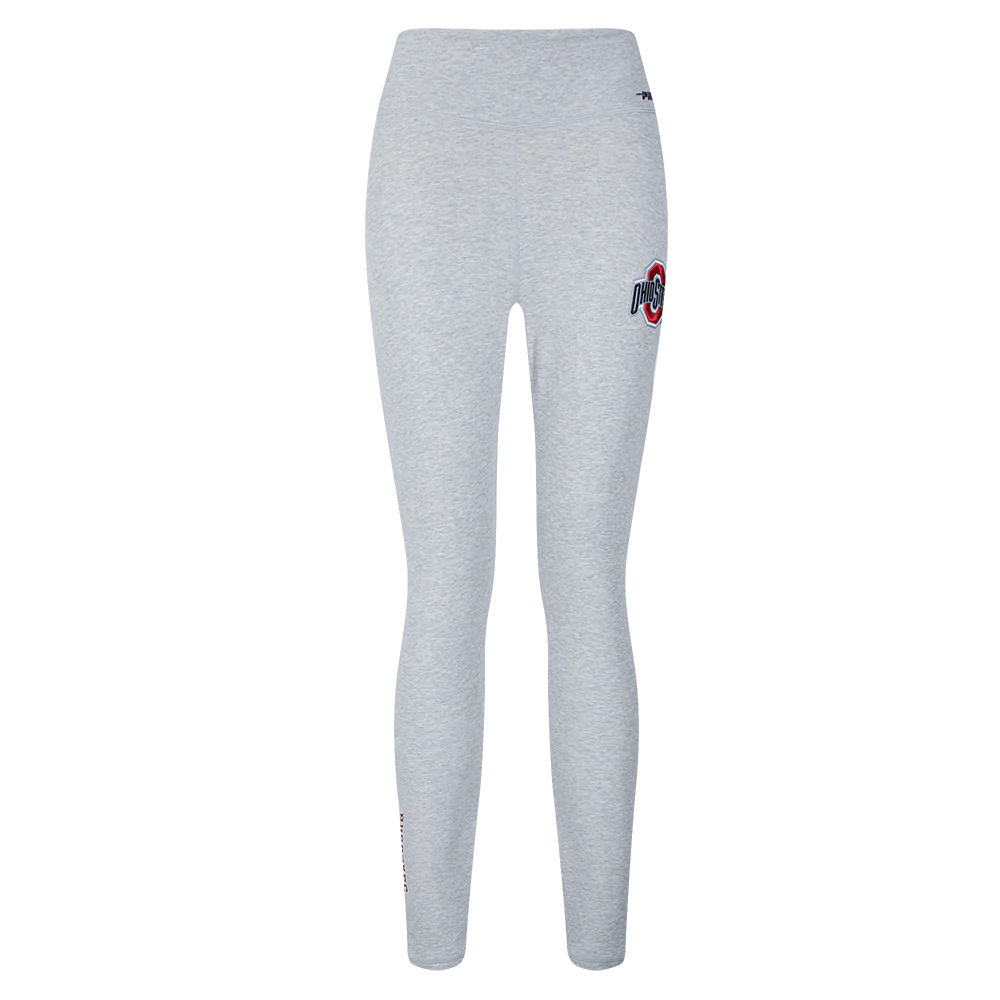 OHIO STATE UNIVERSITY CLASSIC WOMEN'S HIGH WAIST JERSEY LEGGING (HEATHER GREY) - Image 2