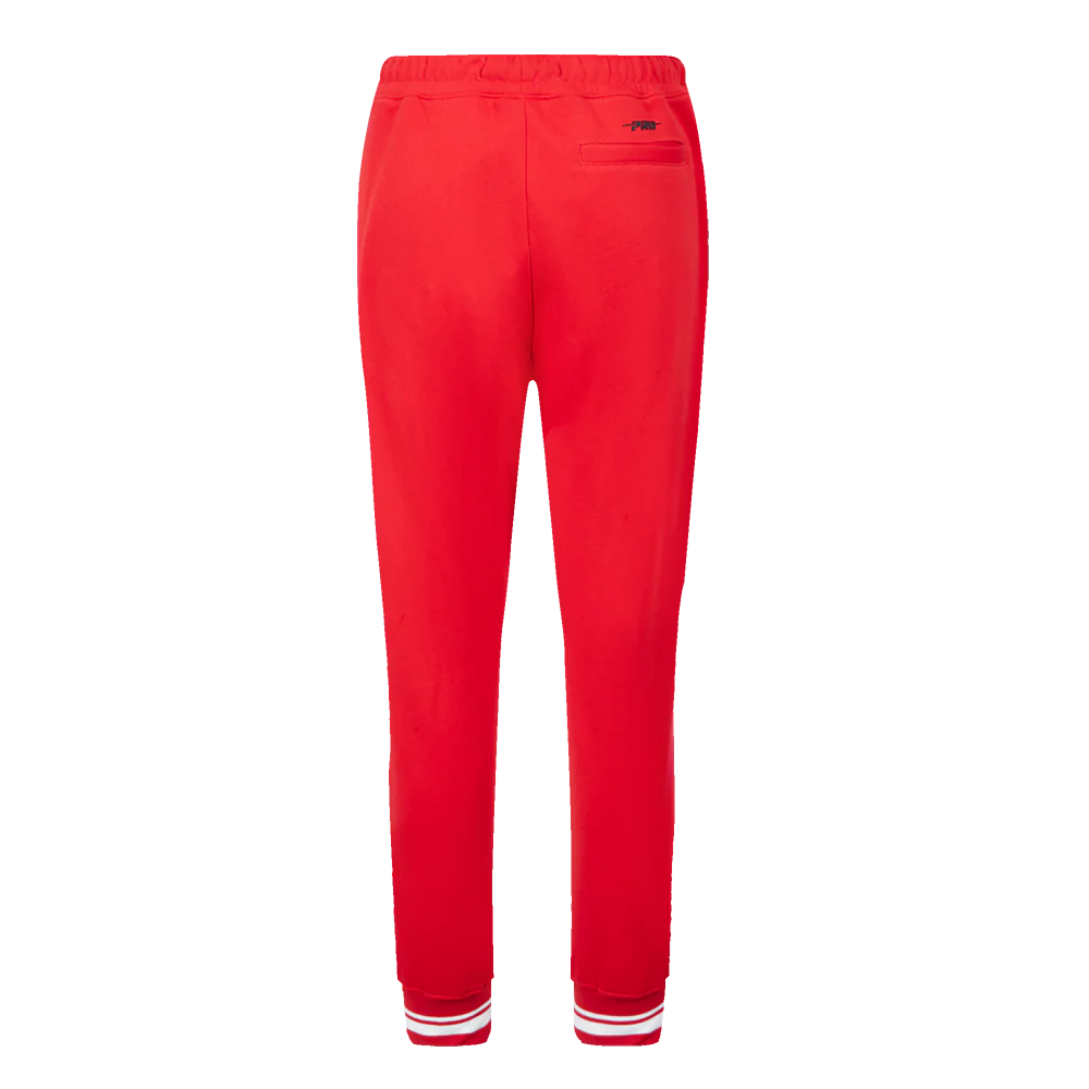 OHIO STATE UNIVERSITY CLASSIC WOMEN'S RIB FLEECE SWEATPANT (RED) - Image 3