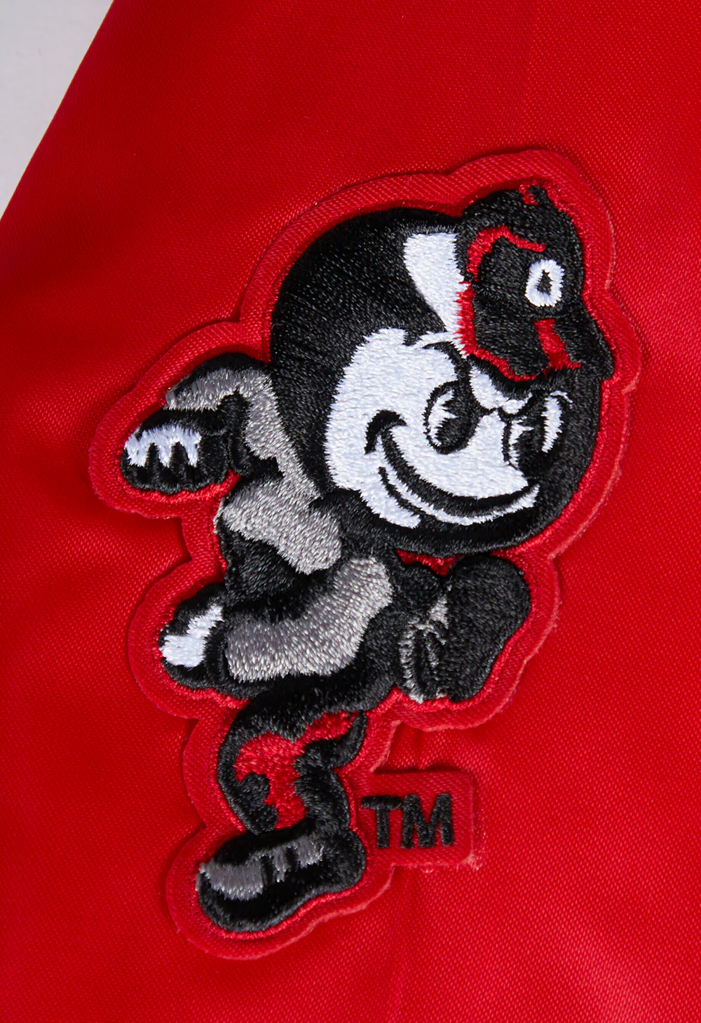 OHIO STATE UNIVERSITY CLASSIC WOMEN'S SATIN JACKET (RED) - Image 7