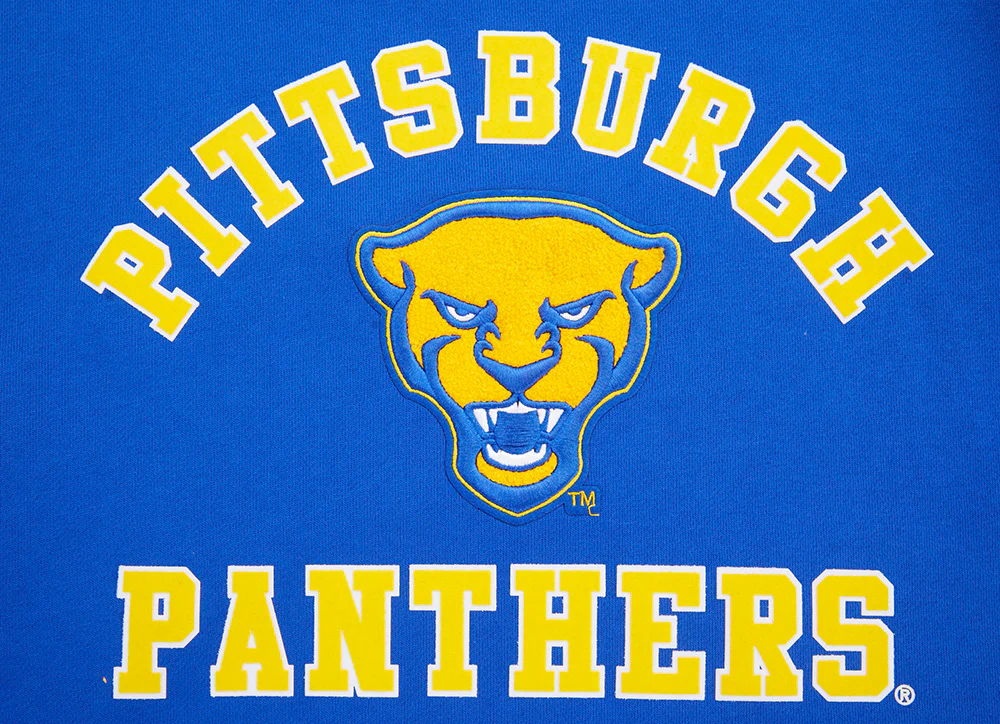 UNIVERSITY OF PITTSBURGH CLASSIC MEN'S STACKED LOGO CREWNECK (ROYAL BLUE) - Image 5