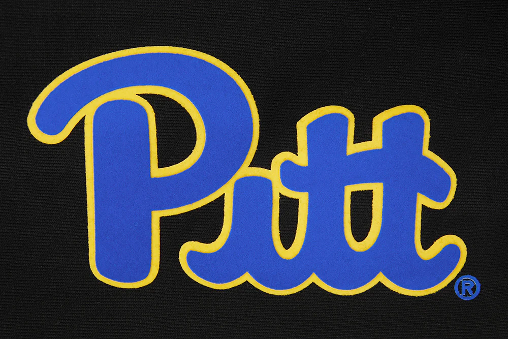 UNIVERSITY OF PITTSBURGH CLASSIC MEN'S STACKED LOGO PULLOVER HOODIE (BLACK/ROYAL BLUE/BLACK) - Image 6