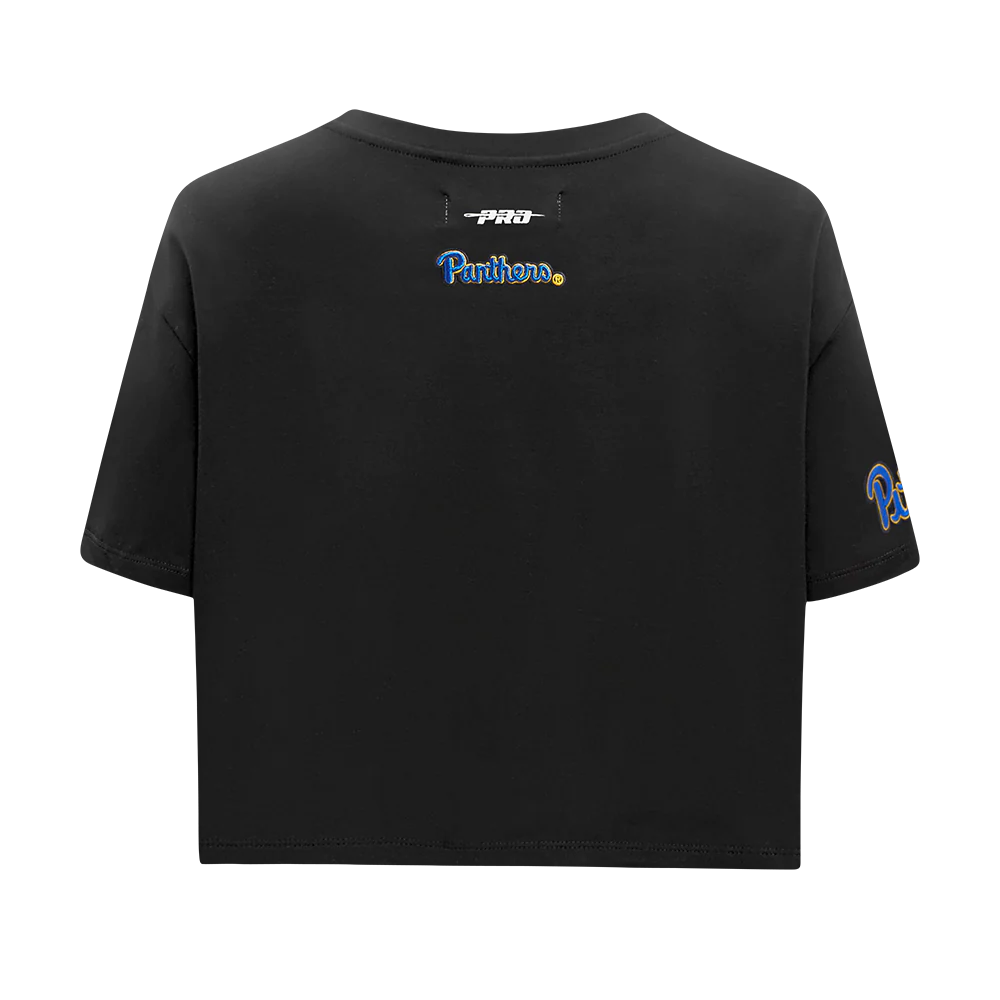 UNIVERSITY OF PITTSBURGH CLASSIC SINGLE JERSEY BOXY TEE (HEATHER GREY) - Image 3