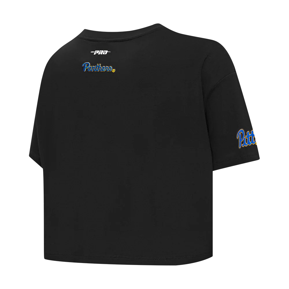 UNIVERSITY OF PITTSBURGH CLASSIC SINGLE JERSEY BOXY TEE (HEATHER GREY) - Image 4