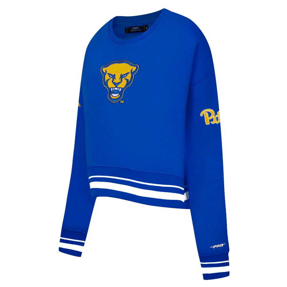 UNIVERSITY OF PITTSBURGH CLASSIC WOMEN'S RIB FLC CREWNECK (ROYAL BLUE) - Image 2