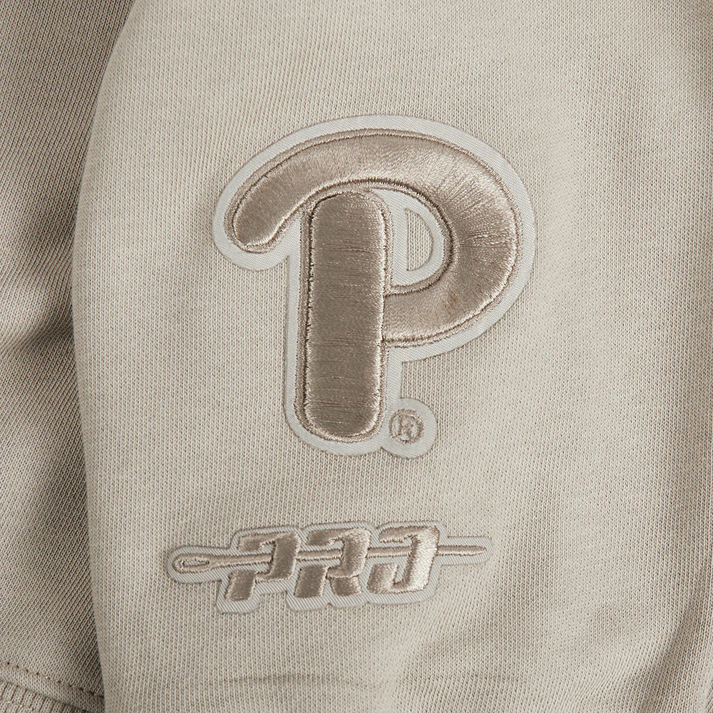 COLLEGE UNIVERSITY OF PITTSBURGH WINGSPAN WOMEN'S FLC CREWNECK (TAUPE) - Image 10