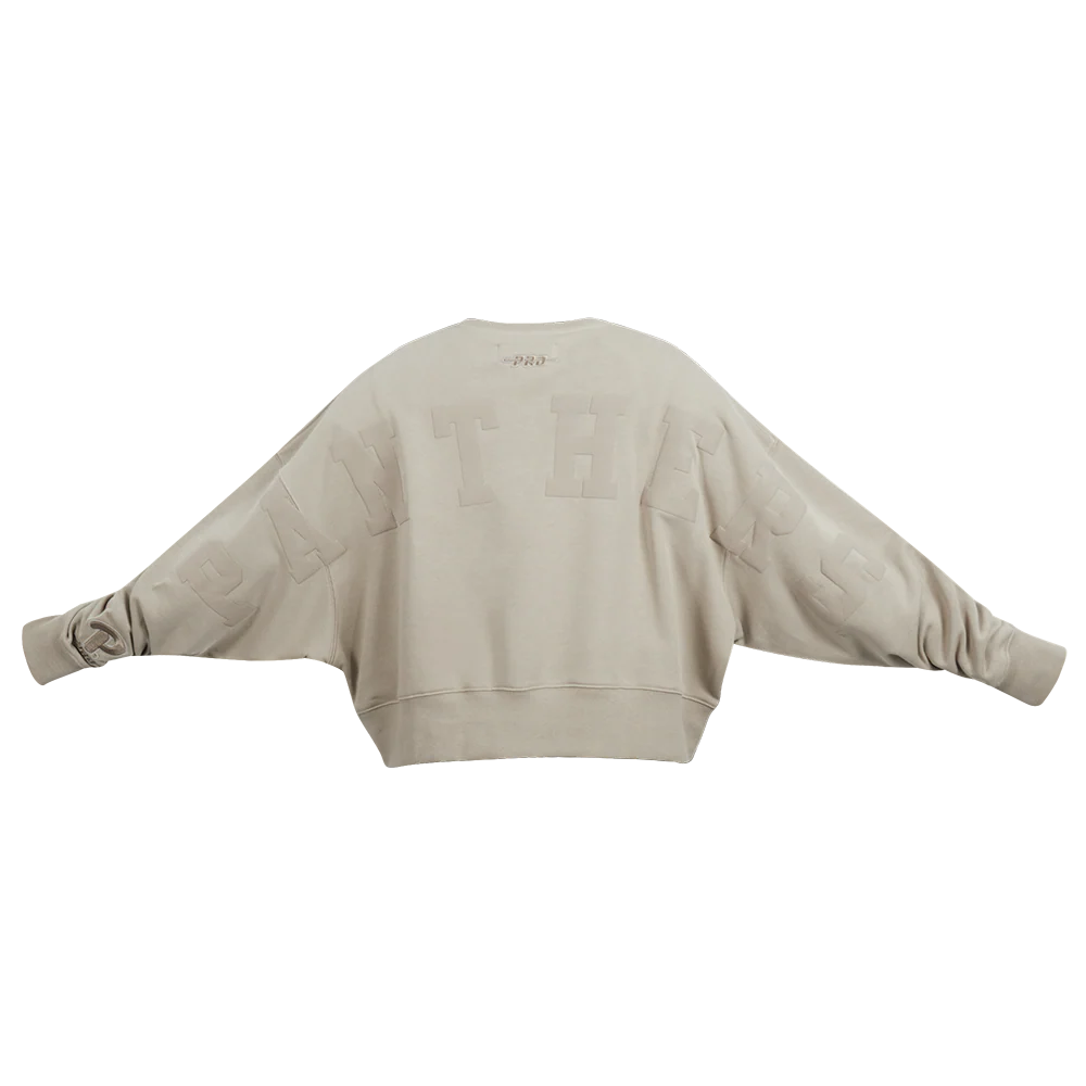 COLLEGE UNIVERSITY OF PITTSBURGH WINGSPAN WOMEN'S FLC CREWNECK (TAUPE) - Image 7