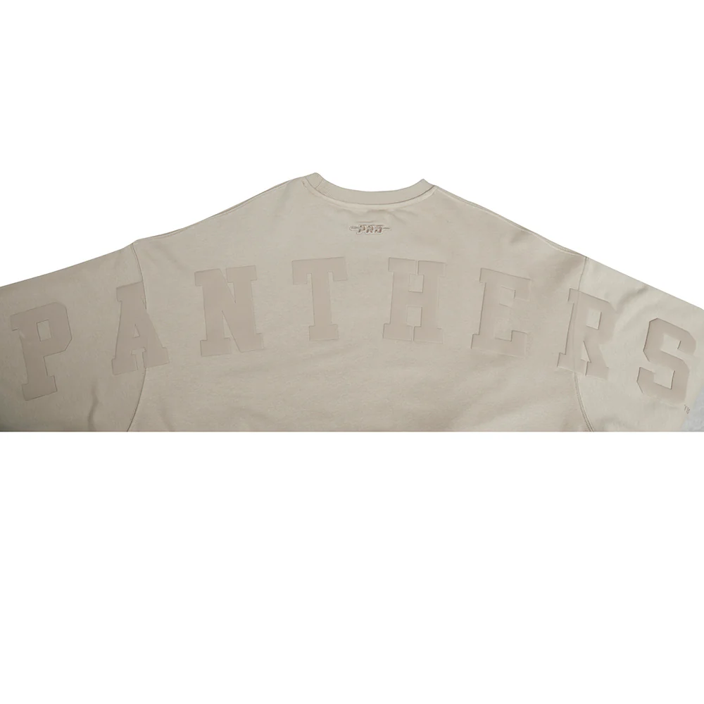 COLLEGE UNIVERSITY OF PITTSBURGH WINGSPAN WOMEN'S FLC CREWNECK (TAUPE) - Image 8