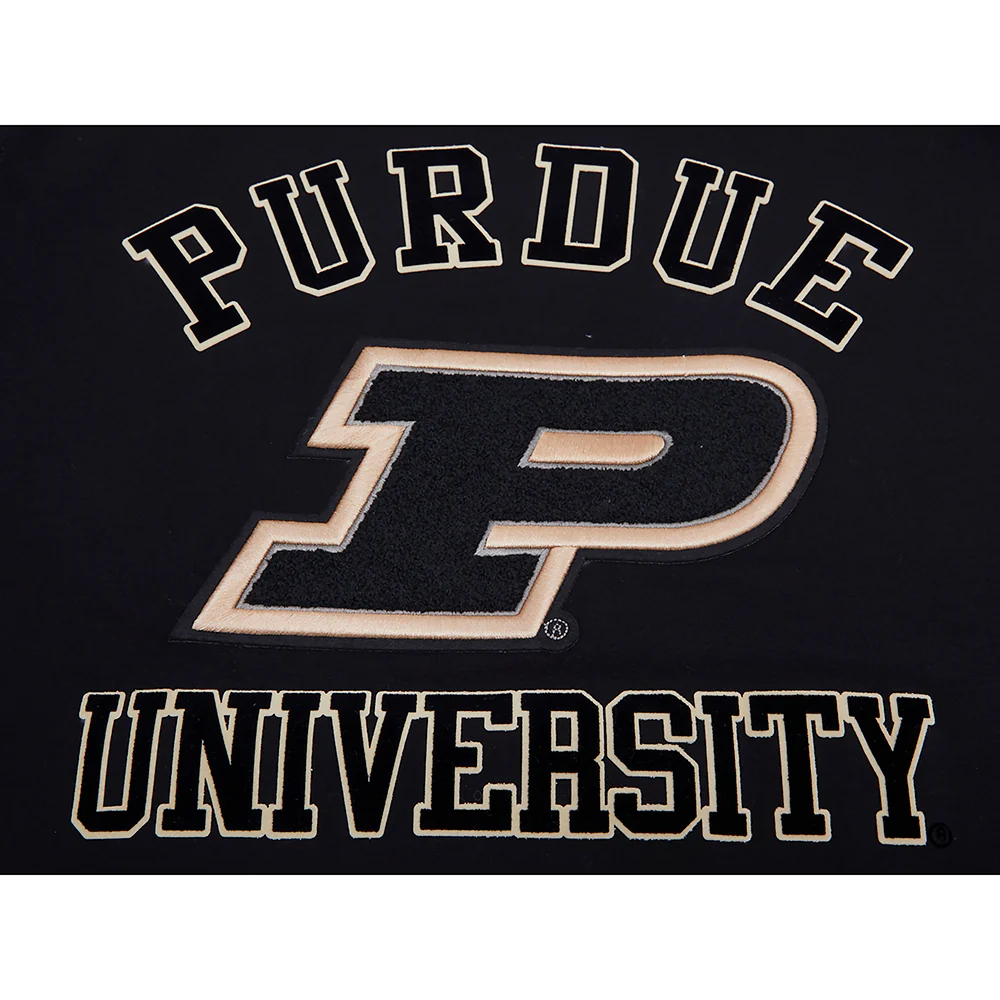 PURDUE UNIVERSITY CLASSIC MEN'S STACKED LOGO TEE (BLACK) - Image 10