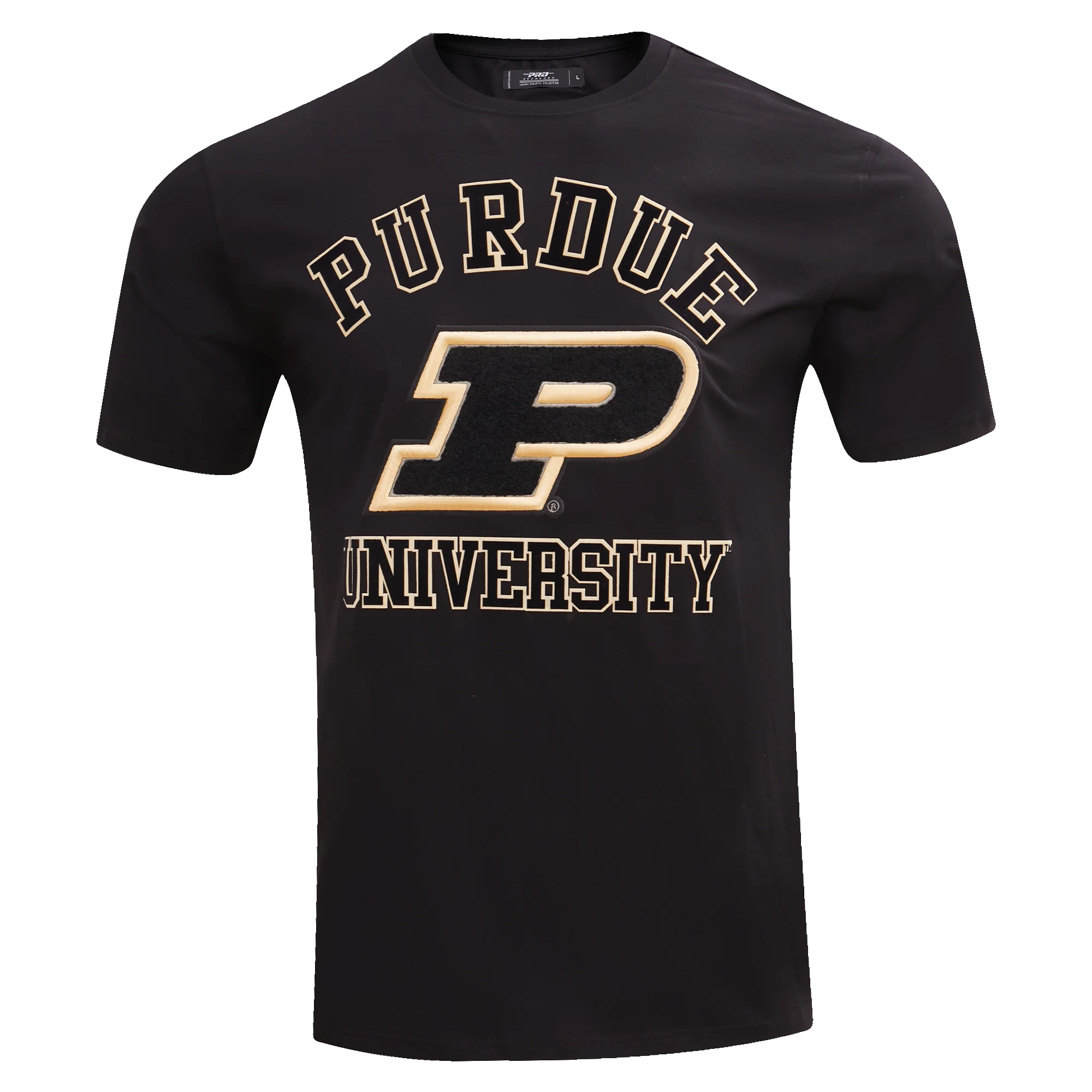 PURDUE UNIVERSITY CLASSIC MEN'S STACKED LOGO TEE (BLACK) - Image 12