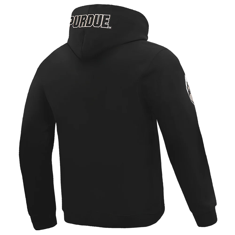 PURDUE UNIVERSITY CLASSIC MEN'S PULLOVER HOODIE (BLACK) - Image 6
