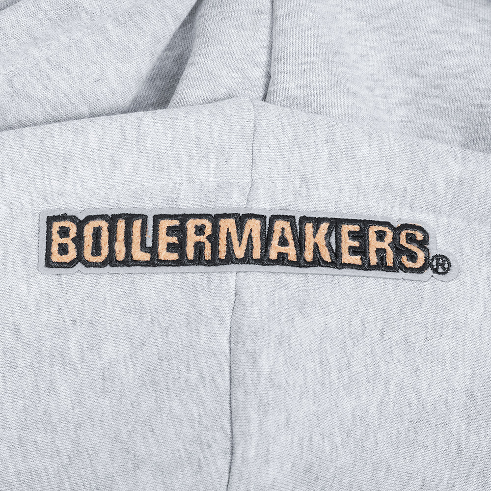 COLLEGE PURDUE UNIVERSITY CLASSIC WOMEN'S FLC PO HOODIE (HEATHER GREY) - Image 7