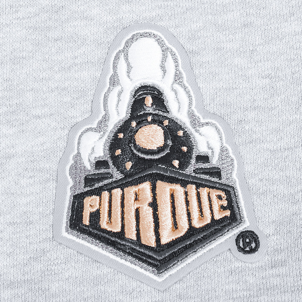 COLLEGE PURDUE UNIVERSITY CLASSIC WOMEN'S FLC PO HOODIE (HEATHER GREY) - Image 9