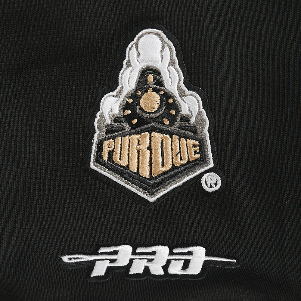 COLLEGE PURDUE UNIVERSITY WINGSPAN WOMEN'S FLC CREWNECK (BLACK) - Image 9