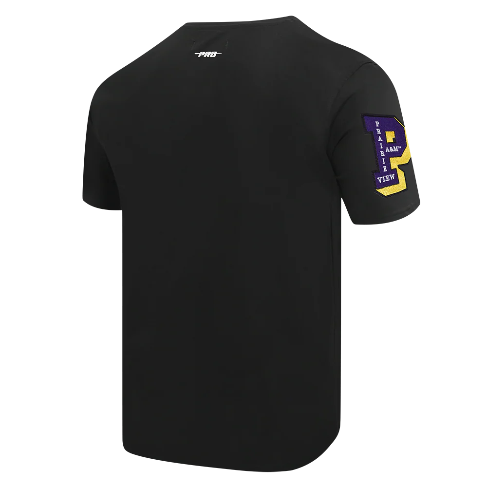 PRAIRIE VIEW A&M UNIVERSITY CLASSIC MEN'S STACKED LOGO TEE (BLACK) - Image 8