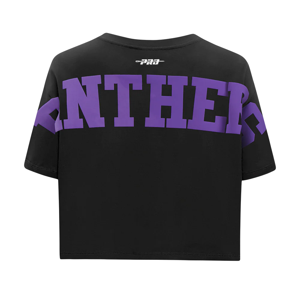 COLLEGE PRAIRIE VIEW A&M UNIVERSITY WINGSPAN WOMEN'S SJ BOXY TEE (BLACK) - Image 5