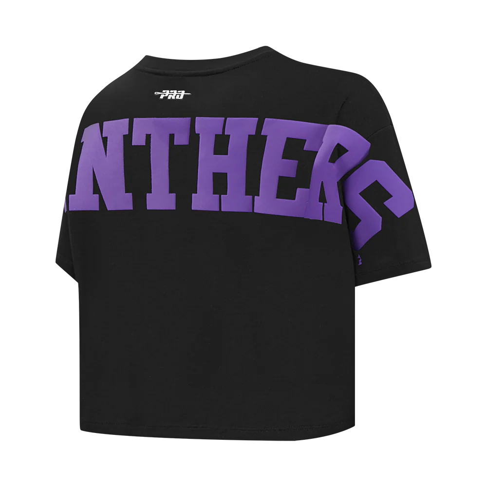 COLLEGE PRAIRIE VIEW A&M UNIVERSITY WINGSPAN WOMEN'S SJ BOXY TEE (BLACK) - Image 6