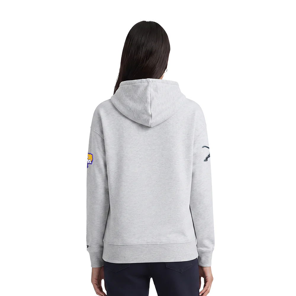 COLLEGE PRAIRIE VIEW A&M UNIVERSITY CLASSIC WOMEN'S FLC PO HOODIE (HEATHER GREY) - Image 2