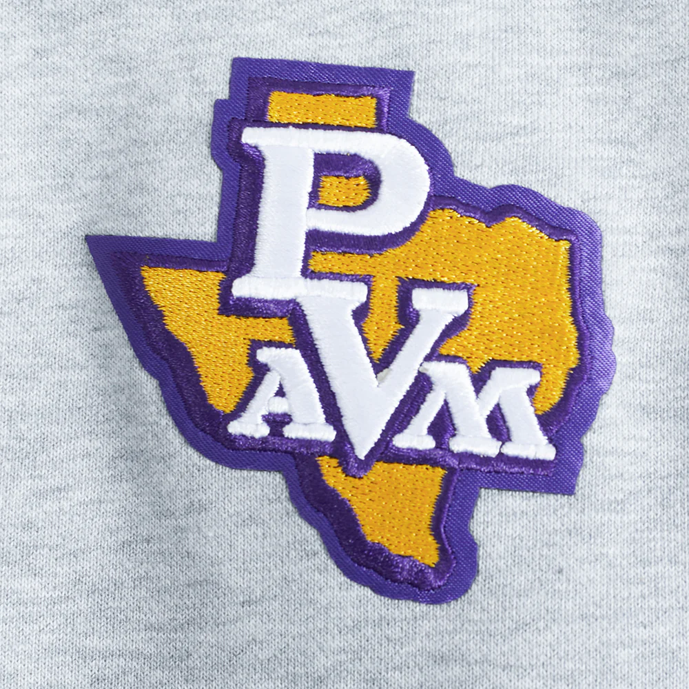 COLLEGE PRAIRIE VIEW A&M UNIVERSITY CLASSIC WOMEN'S FLC PO HOODIE (HEATHER GREY) - Image 8
