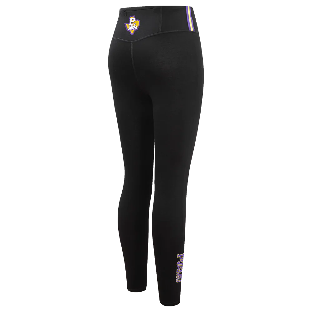 COLLEGE PRAIRIE VIEW A&M UNIVERSITY CLASSIC WOMEN'S JERSEY LEGGING (BLACK) - Image 3