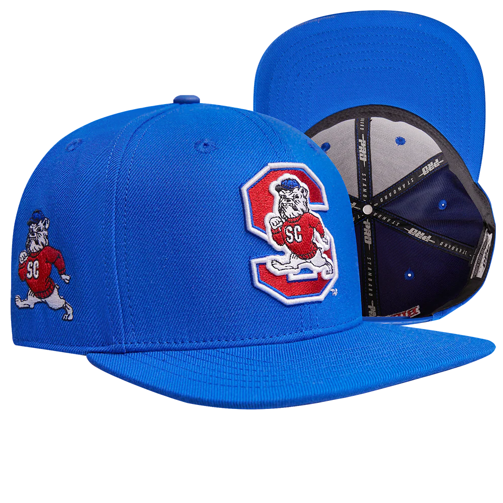 SOUTH CAROLINA STATE UNIVERSITY CLASSIC UNISEX WOOL SNAPBACK HAT (ROYAL BLUE) - Image 8