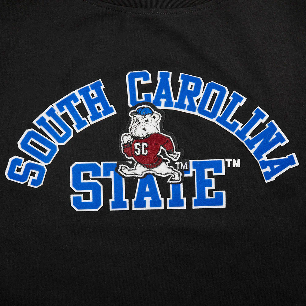 SOUTH CAROLINA STATE UNIVERSITY CLASSIC SINGLE JERSEY BOXY TEE (BLACK) - Image 8
