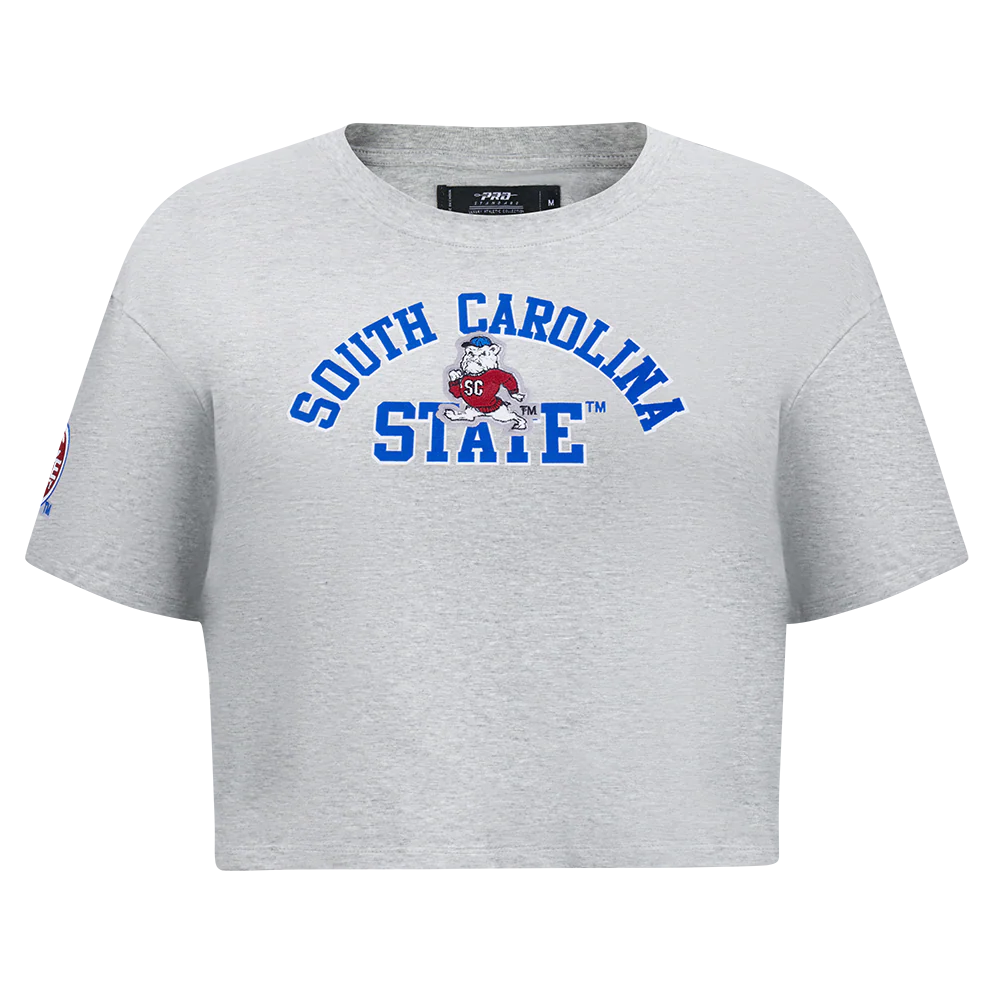 SOUTH CAROLINA STATE UNIVERSITY CLASSIC SINGLE JERSEY BOXY TEE (HEATHER GREY)
