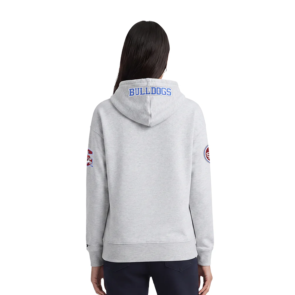 COLLEGE SOUTH CAROLINA STATE UNIVERSITY CLASSIC WOMEN'S FLC PO HOODIE (HEATHER GREY) - Image 2