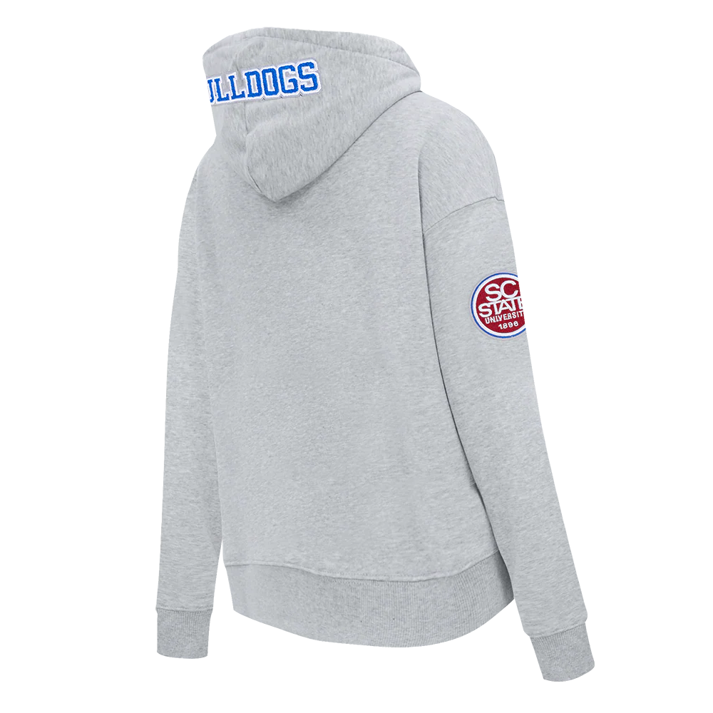COLLEGE SOUTH CAROLINA STATE UNIVERSITY CLASSIC WOMEN'S FLC PO HOODIE (HEATHER GREY) - Image 6