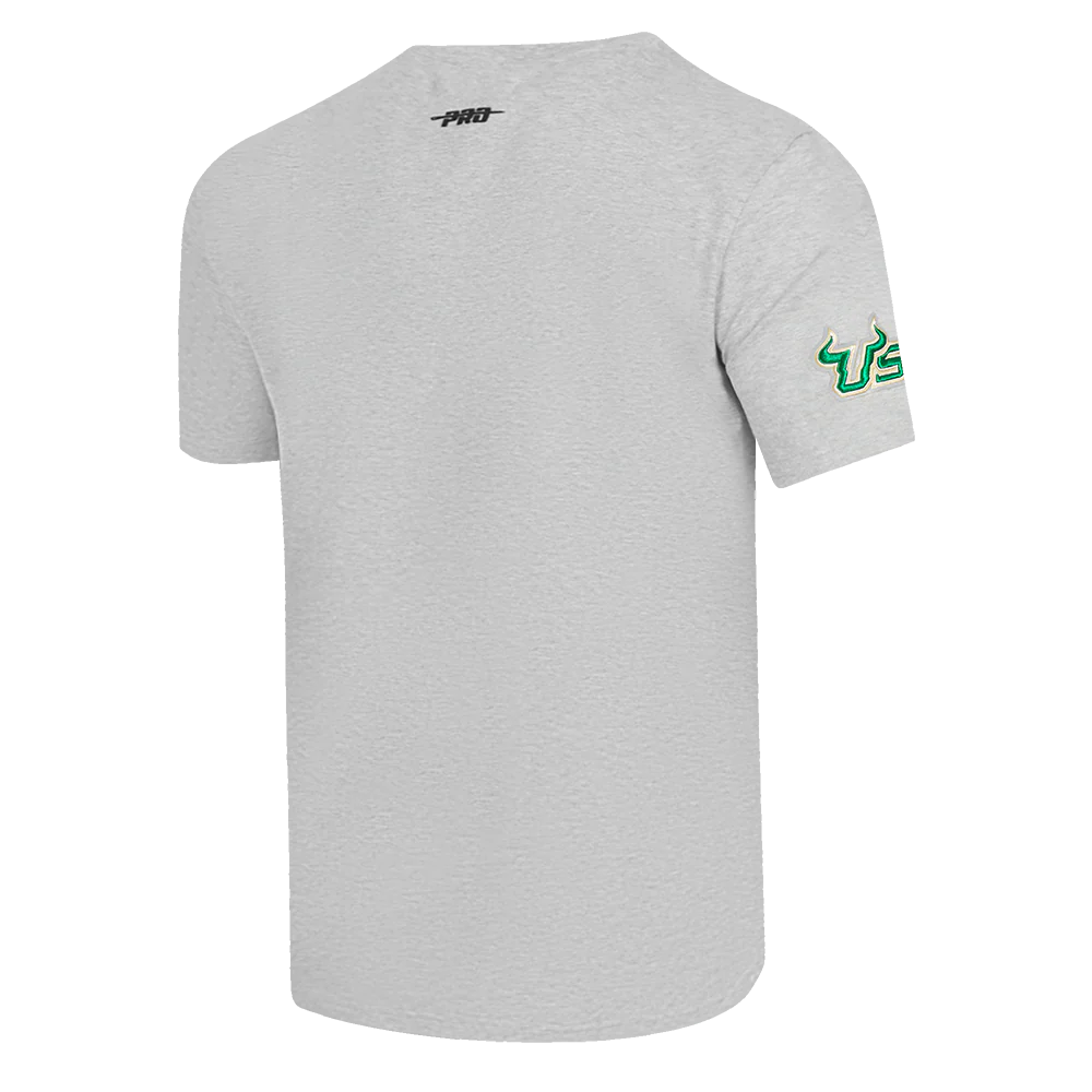 UNIVERSITY OF SOUTH FLORIDA CLASSIC MEN'S STACKED LOGO TEE (HEATHER GREY) - Image 8