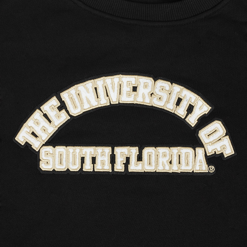UNIVERSITY OF SOUTH FLORIDA CLASSIC FLEECE CREWNECK (BLACK) - Image 10