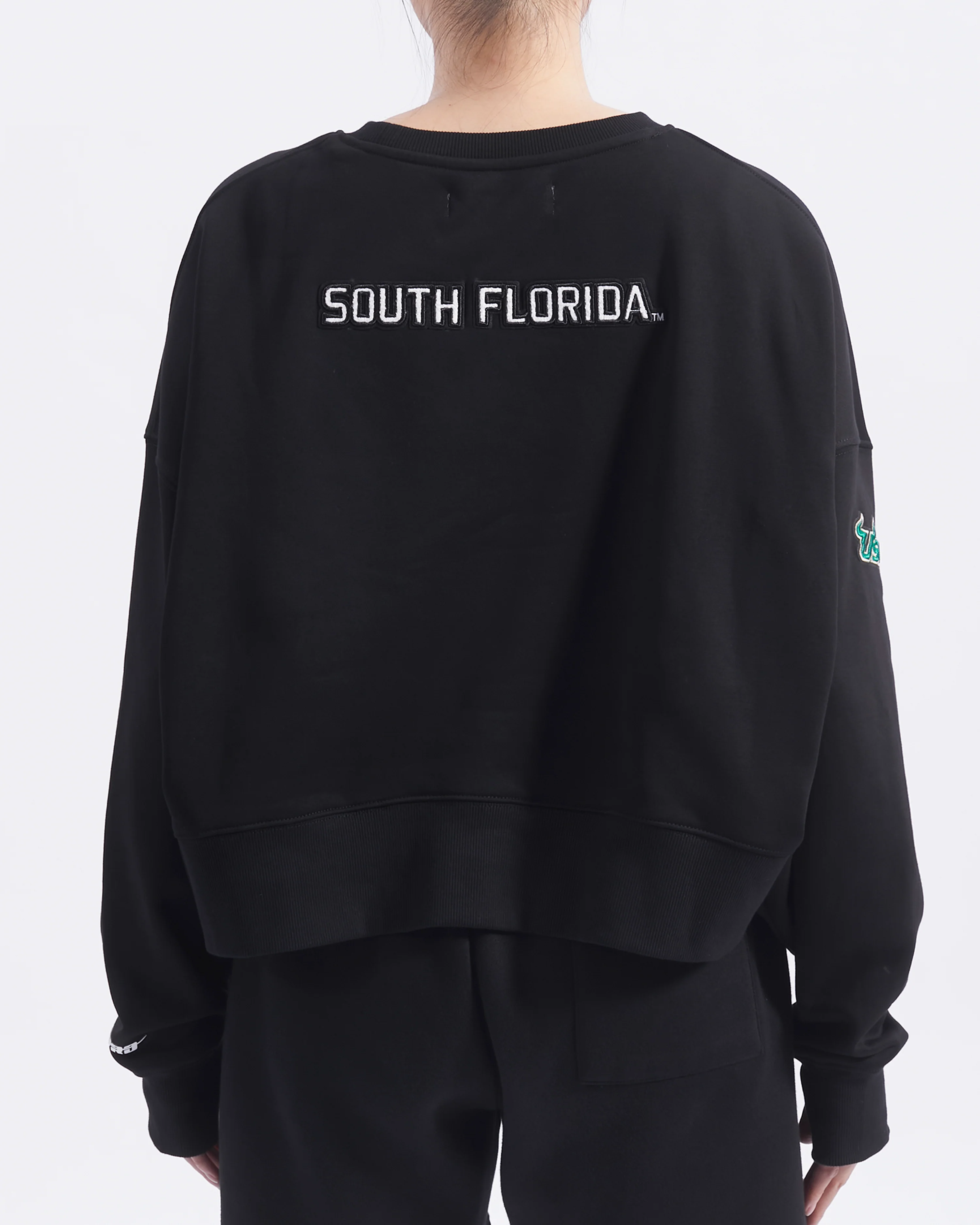 UNIVERSITY OF SOUTH FLORIDA CLASSIC FLEECE CREWNECK (BLACK) - Image 3