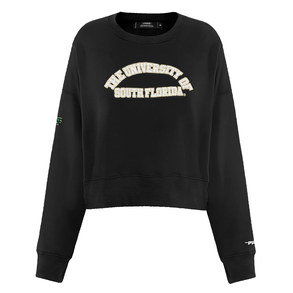 UNIVERSITY OF SOUTH FLORIDA CLASSIC FLEECE CREWNECK (BLACK) - Image 5