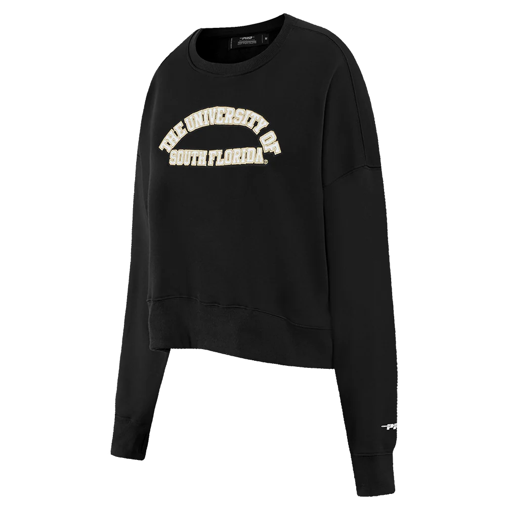 UNIVERSITY OF SOUTH FLORIDA CLASSIC FLEECE CREWNECK (BLACK) - Image 6