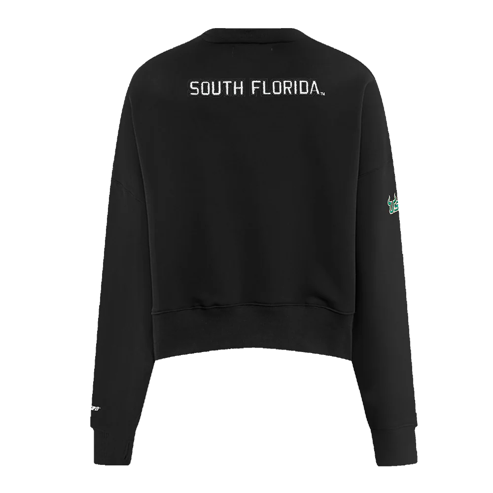 UNIVERSITY OF SOUTH FLORIDA CLASSIC FLEECE CREWNECK (BLACK) - Image 7