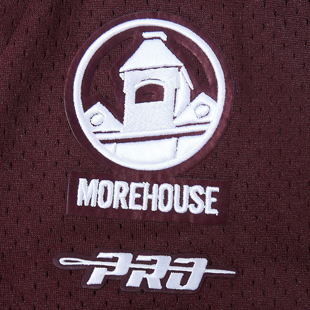 COLLEGE SPELHOUSE HOMECOMING MEN'S SPLIT MESH BUTTON DOWN SHIRT (MIDNIGHT NAVY/ WINE) - Image 7