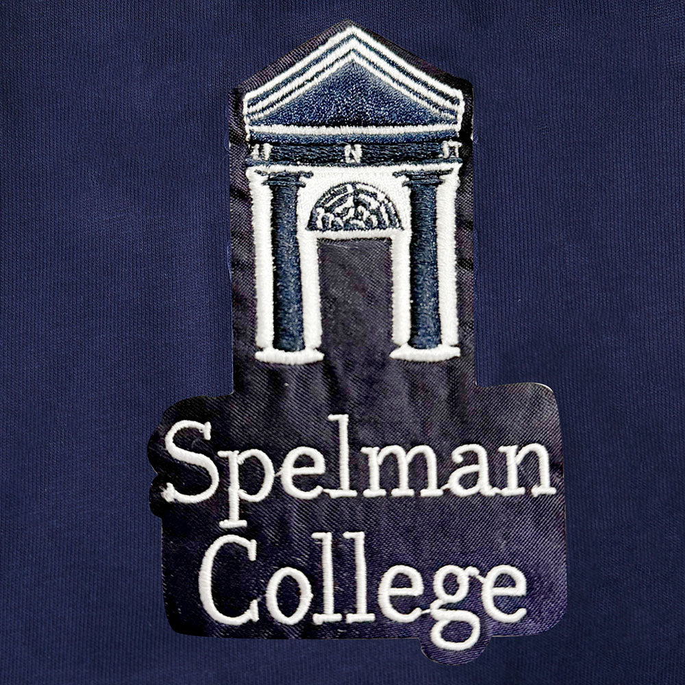 COLLEGE SPELHOUSE HOMECOMING MEN'S SPLIT FLC PO HOODIE (MIDNIGHT NAVY/ WINE) - Image 7