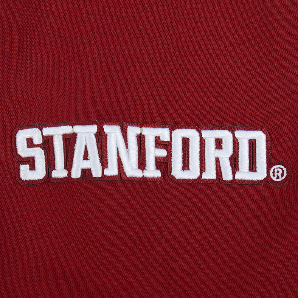 STANFORD UNIVERSITY CLASSIC DOUBLE KNIT FULL ZIP PULLOVER HOODIE (CARDINAL RED) - Image 11