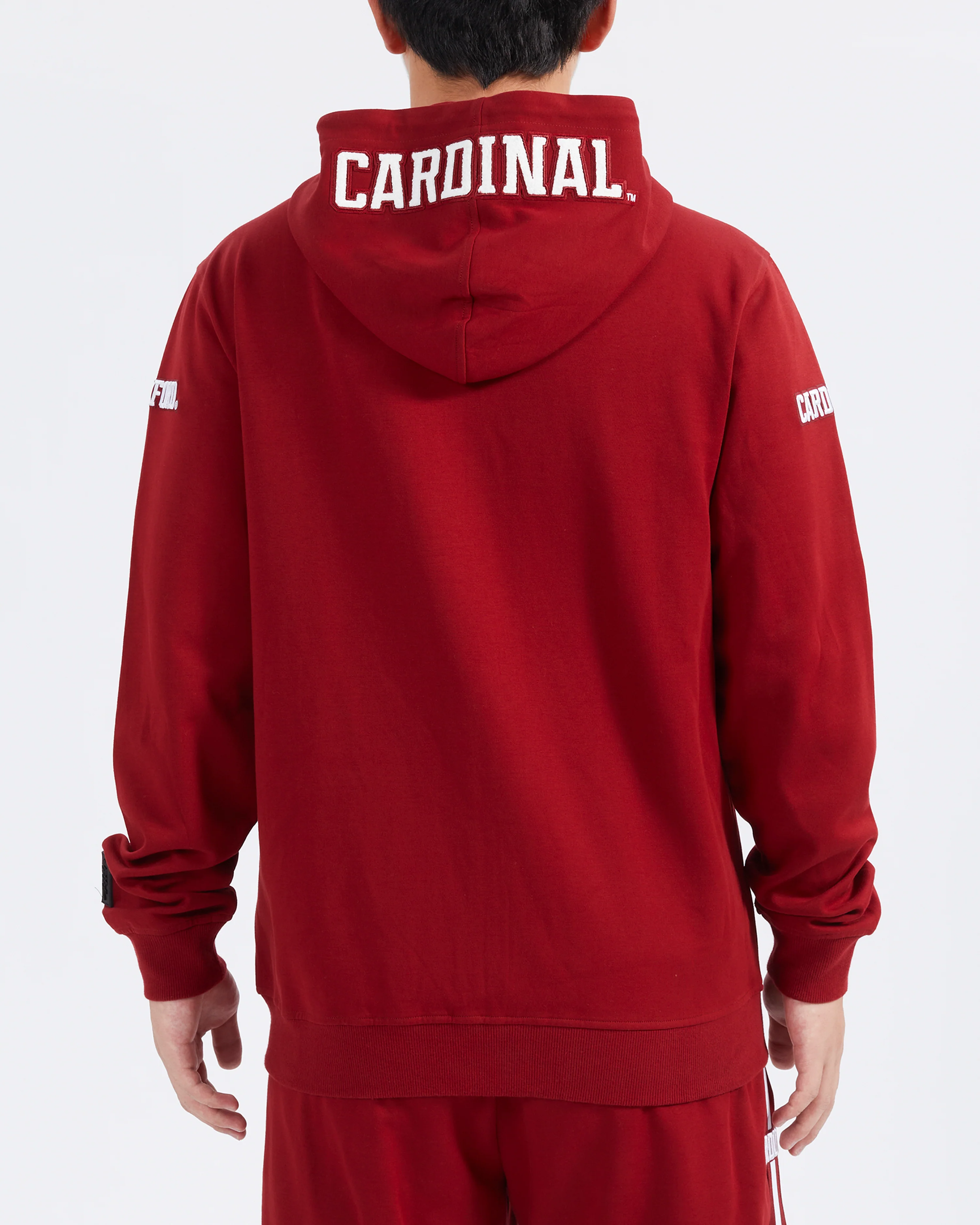 STANFORD UNIVERSITY CLASSIC DOUBLE KNIT FULL ZIP PULLOVER HOODIE (CARDINAL RED) - Image 3