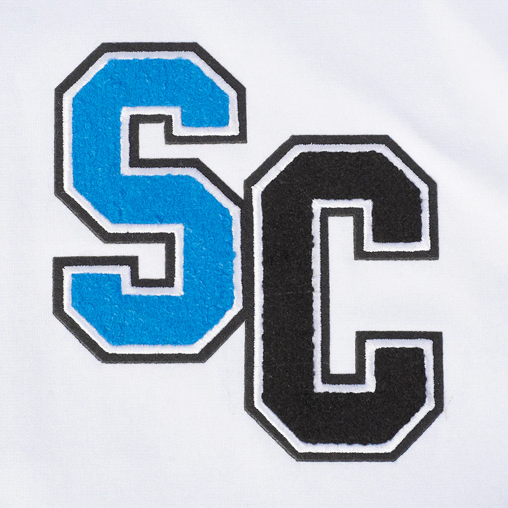 SPELMAN COLLEGE CLASSIC MEN'S FZ PO HOODIE (WHITE) - Image 5
