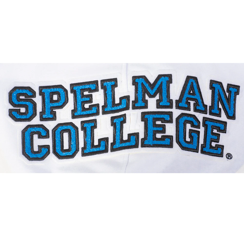 SPELMAN COLLEGE CLASSIC MEN'S FZ PO HOODIE (WHITE) - Image 9
