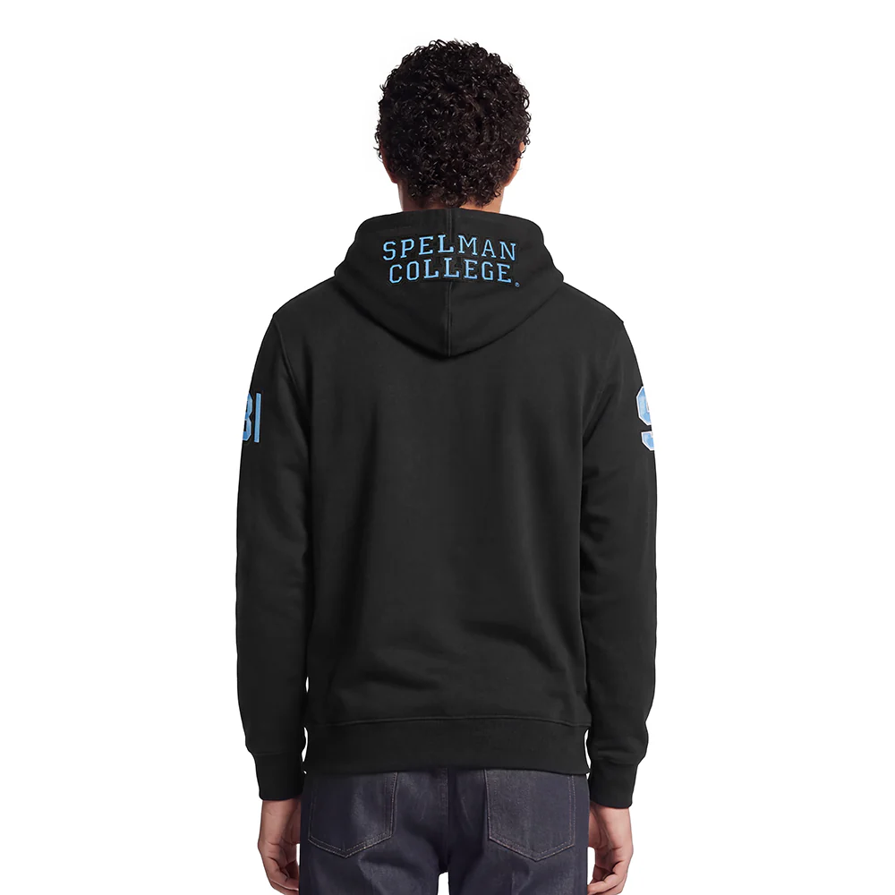 SPELMAN COLLEGE CLASSIC MEN'S PO HOODIE (BLACK) - Image 2