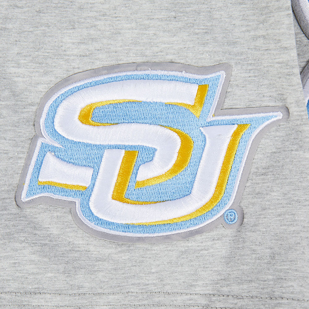 SOUTHERN UNIVERSITY CLASSIC MEN'S STACKED LOGO TEE (HEATHER GREY) - Image 6