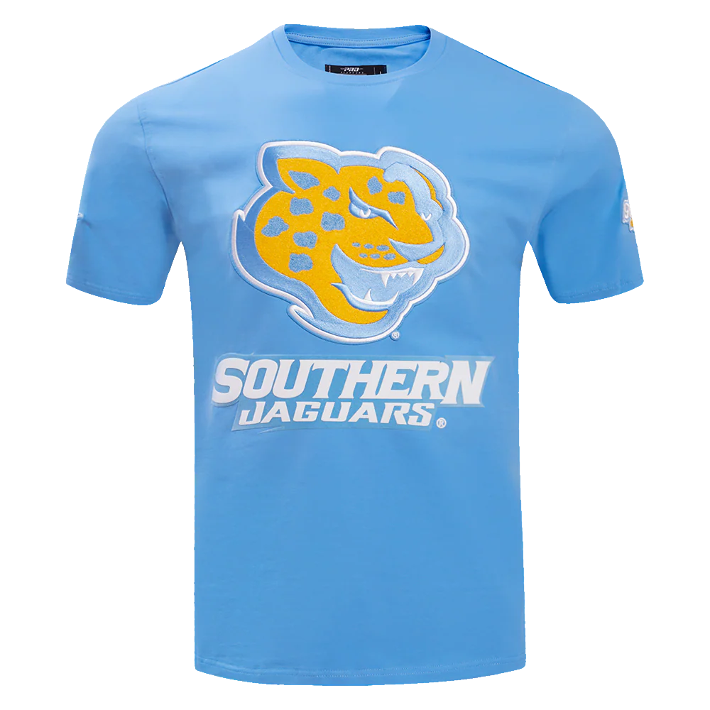 SOUTHERN UNIVERSITY CLASSIC MEN'S STACKED LOGO TEE (UNIVERSITY BLUE)