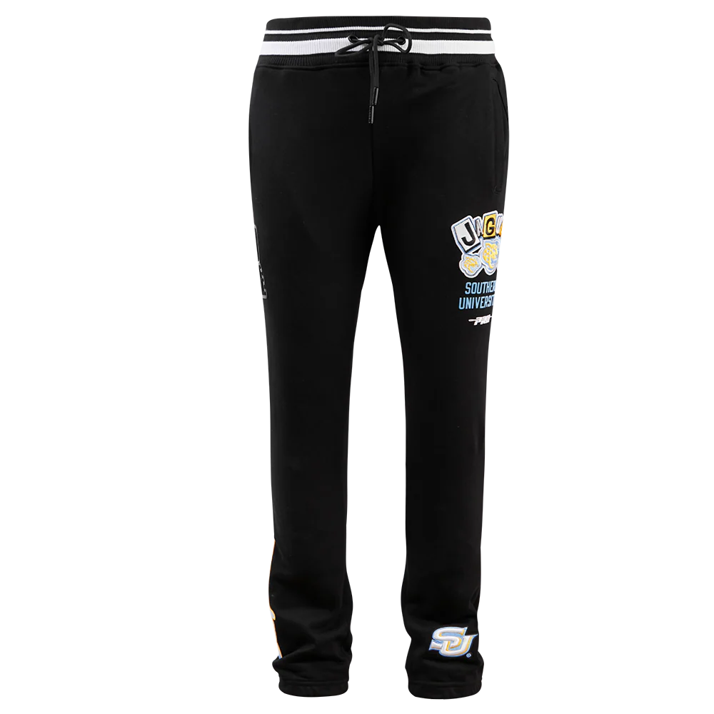 SOUTHERN UNIVERSITY HOMECOMING MEN'S RIB SWEATPANT (BLACK) - Image 2