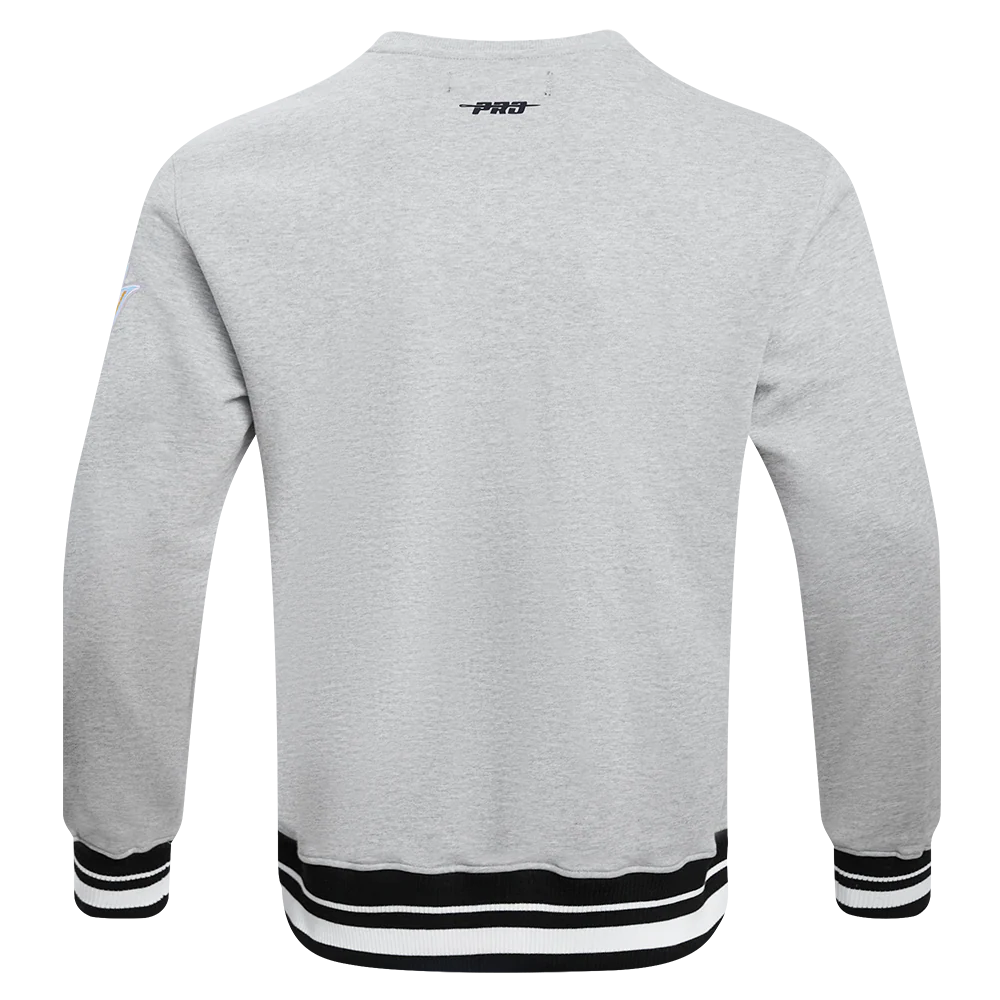 SOUTHERN UNIVERSITY CLASSIC MEN'S STACKED LOGO CREWNECK (HEATHER GRAY/BLACK) - Image 3