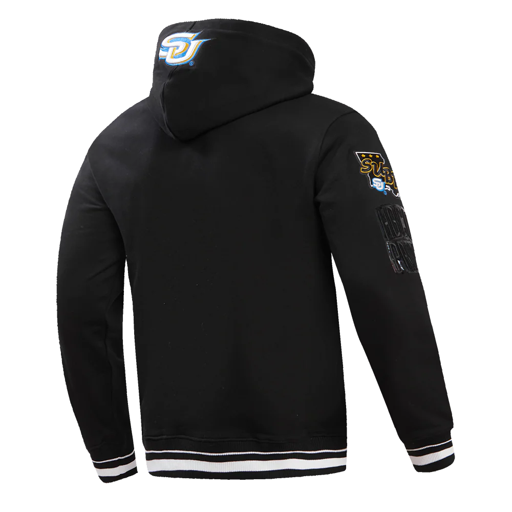 SOUTHERN UNIVERSITY HOMECOMING RIB FLEECE MEN'S PULLOVER HOODIE (BLACK) - Image 3