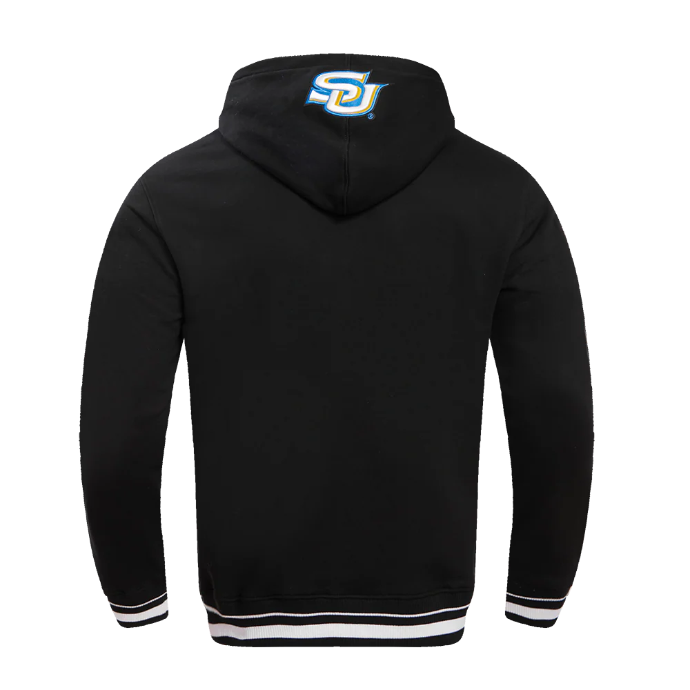 SOUTHERN UNIVERSITY HOMECOMING RIB FLEECE MEN'S PULLOVER HOODIE (BLACK) - Image 7